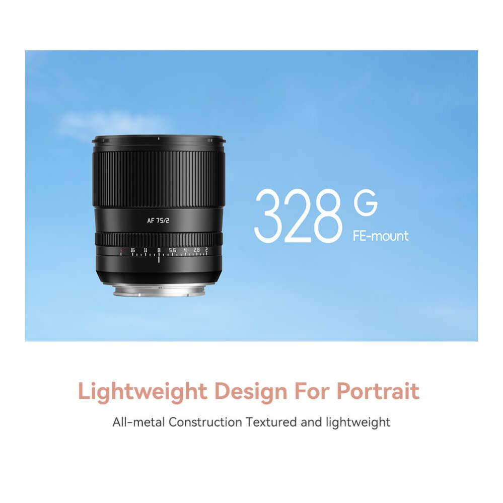 TTArtisan TTArtisan AF 75mm f/2.0 objektiv Fullformat for Sony E