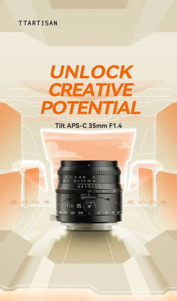  TTArtisan Tilt 35mm f/1.4 APS-C objektiv för Micro 4/3 från Kamda – snabb leverans och trygg e-handel