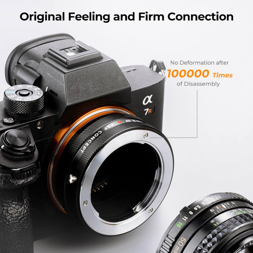 K&F Concept K&F Concept Objektivadapter IV Pro till Minolta MD MC objektiv for Sony E
