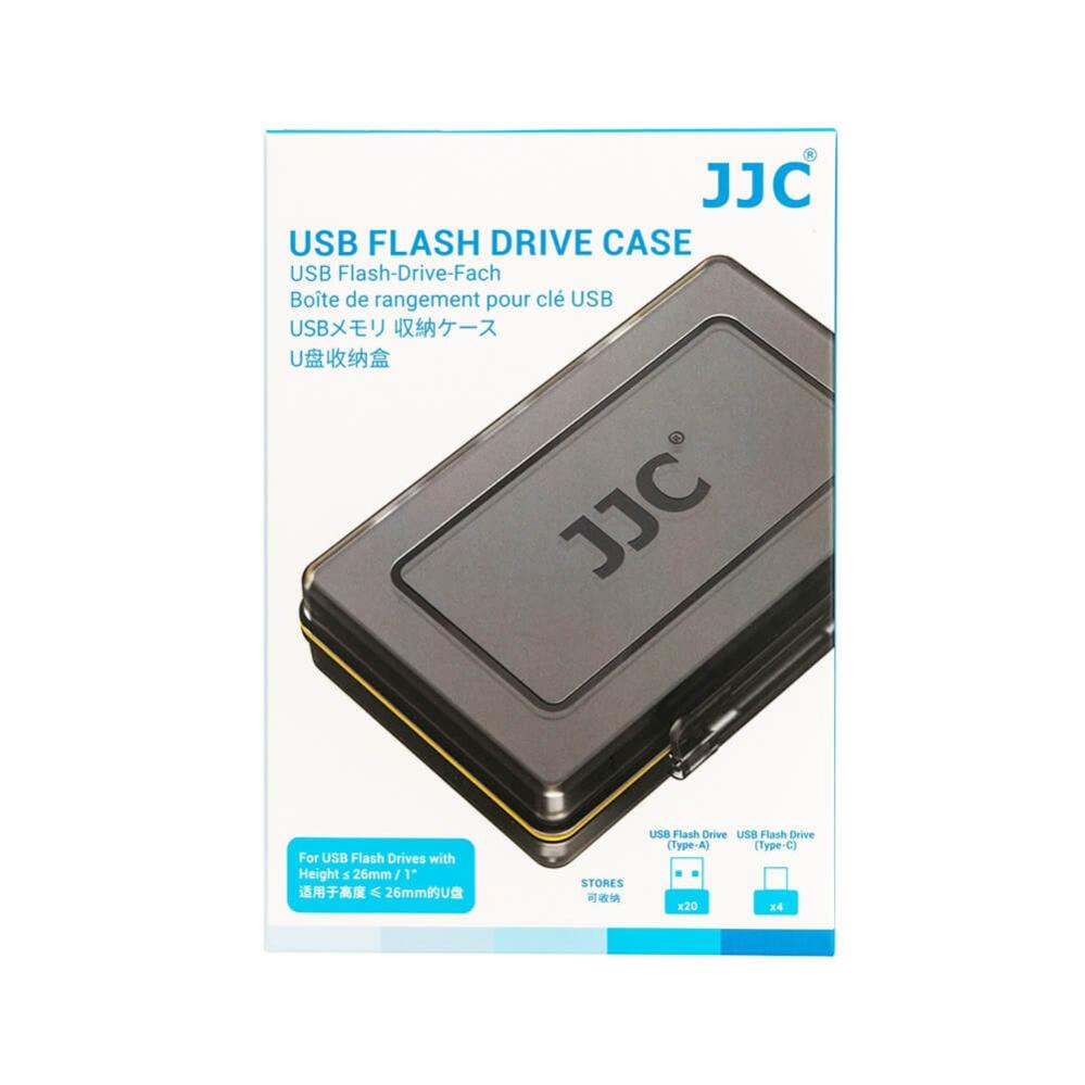 Kiwifotos JJC hårt Minnekortetui for USB Flash Drive 20x Type-A & 4x Type-C