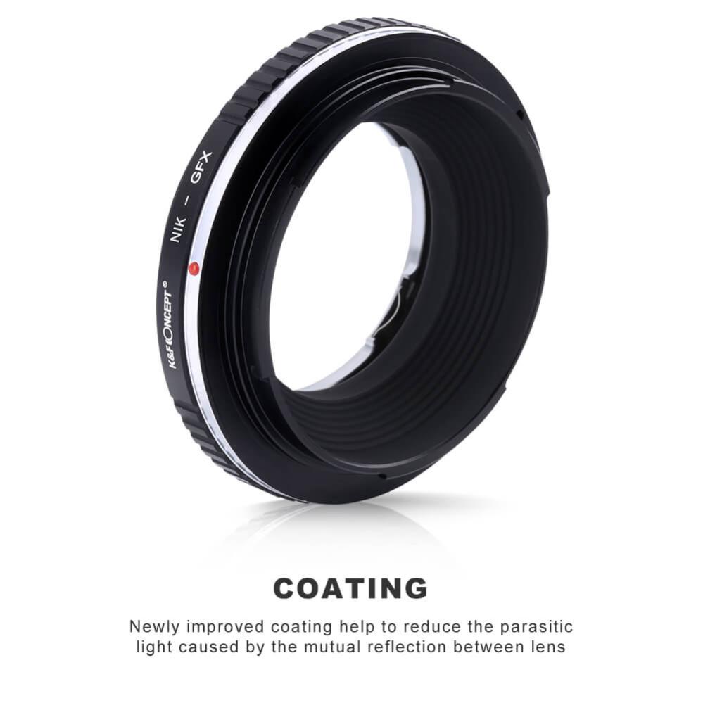 K&F Concept K&F Concept Objektivadapter for Nikon F objektiv for Fujifilm GFX kamerahus