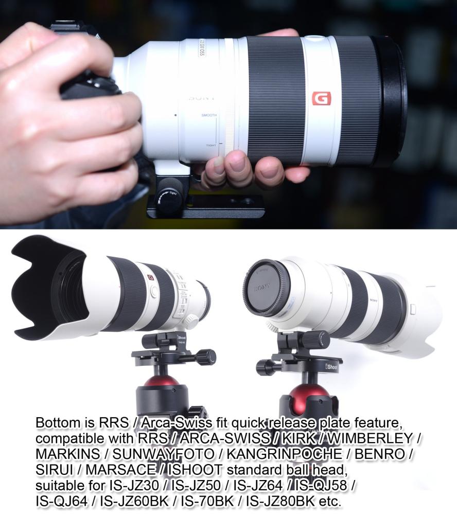 iShoot iShoot stativfeste for Sony FE 70-200 / 2.8GM OSS, FE 100-400/4.5-5.6GM