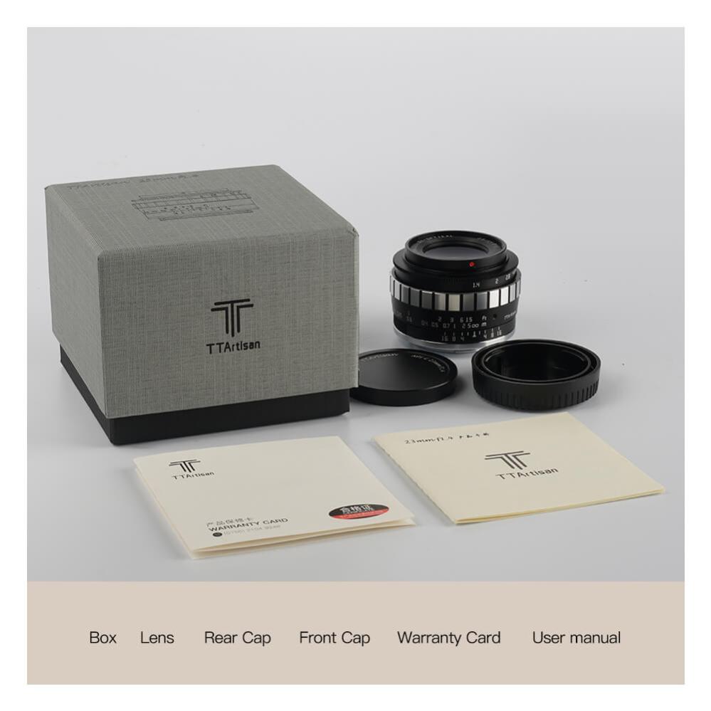 TTArtisan TTArtisan 23mm f/1.4 objektiv APS-C for Sony E silver