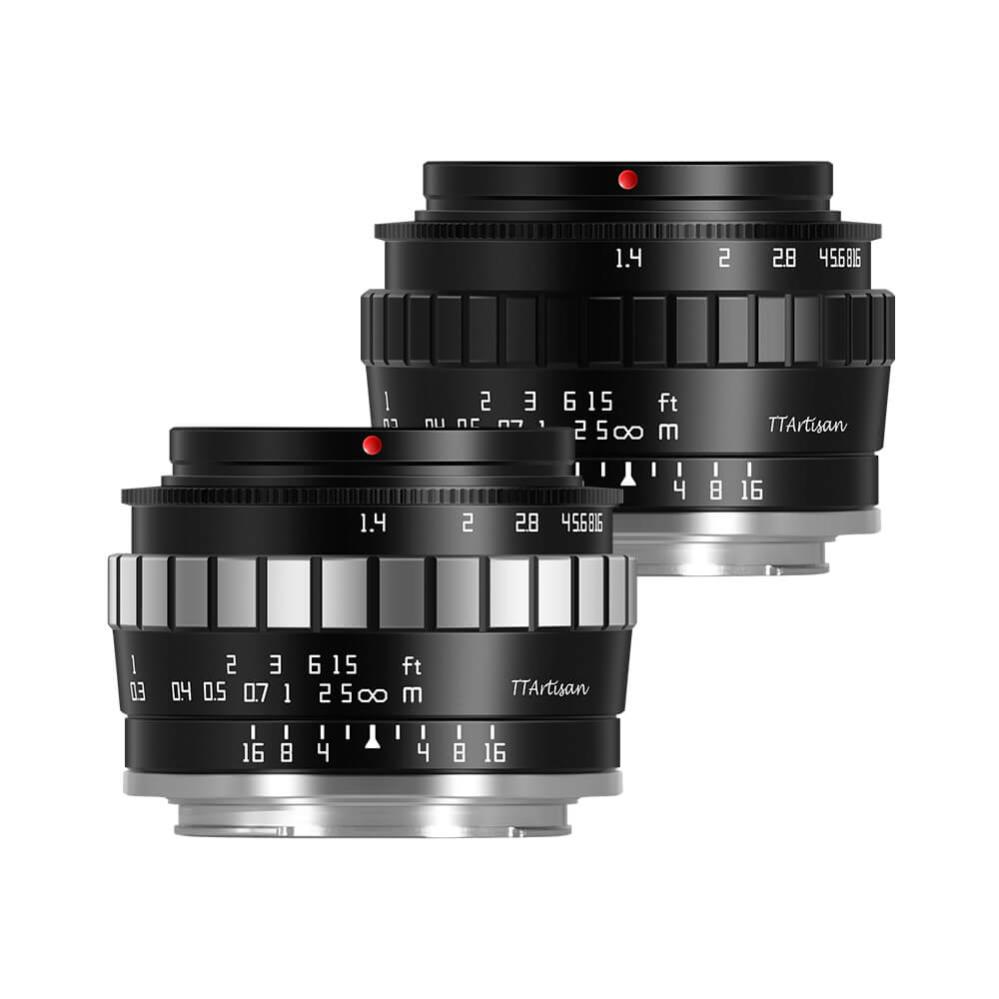 TTArtisan TTArtisan 23mm f/1.4 objektiv APS-C for Fujifilm X Svart/silver