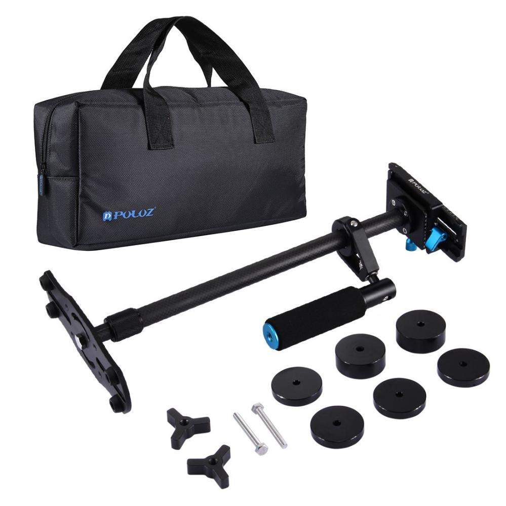 Puluz Puluz håndholdt karbonfiberstabilisator for DSLR / DV-kameraer (38