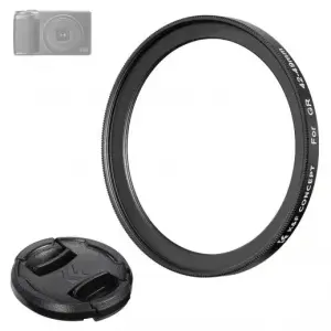 K&F Concept K&F Concept Step Up Ring 42-49 och objektivdeksel for Ricoh GR-serien