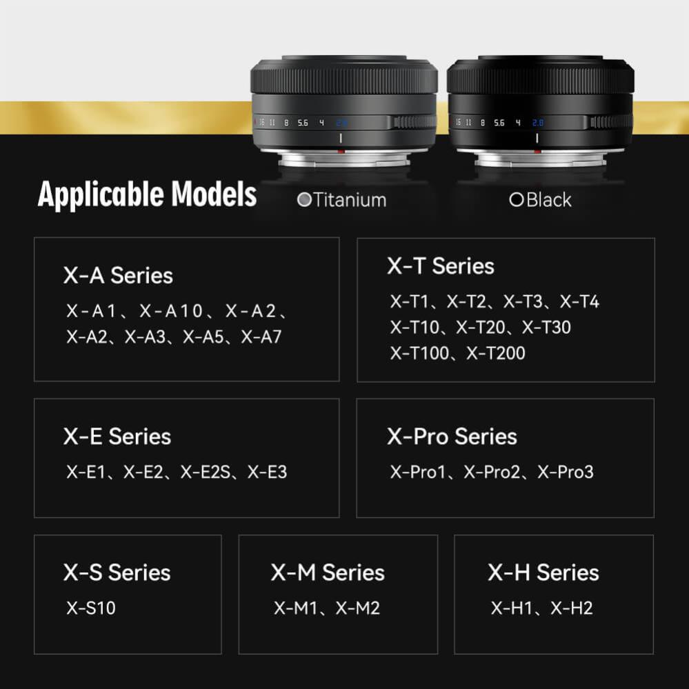 TTArtisan TTArtisan AF 27mm f/2.8 objektiv for Fujifilm X APS-C