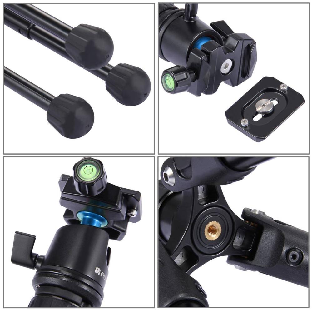 Puluz Puluz Ministativ med kulehode justerbar höjd 24.5-57cm