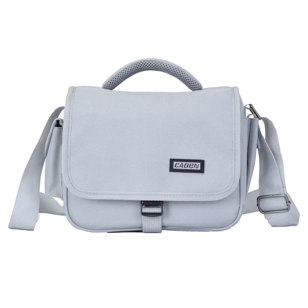 Caden Caden trendy grå Axelveske for kameraet 24x19x14cm