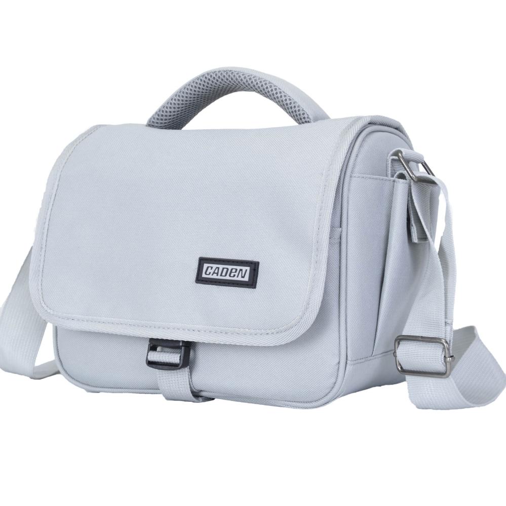 Caden Caden trendy grå Axelveske for kameraet 24x19x14cm