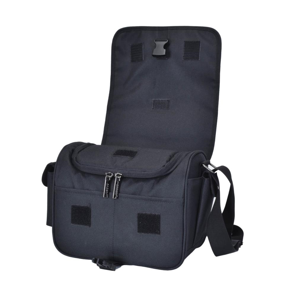 Caden Caden D27 trendy svart Axelveske for kameraet 24x19x14cm