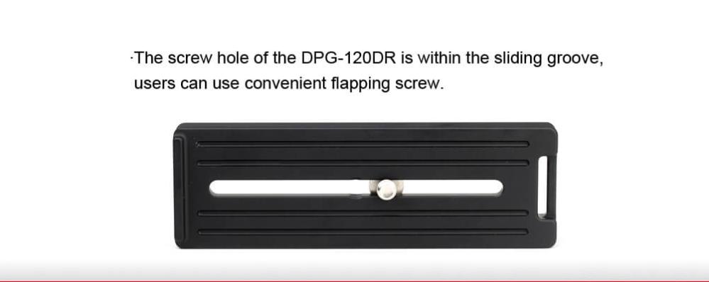 Sunwayfoto Sunwayfoto dpg-120dr raskkoblingsplate 120mm Arca Swiss med kantstöd