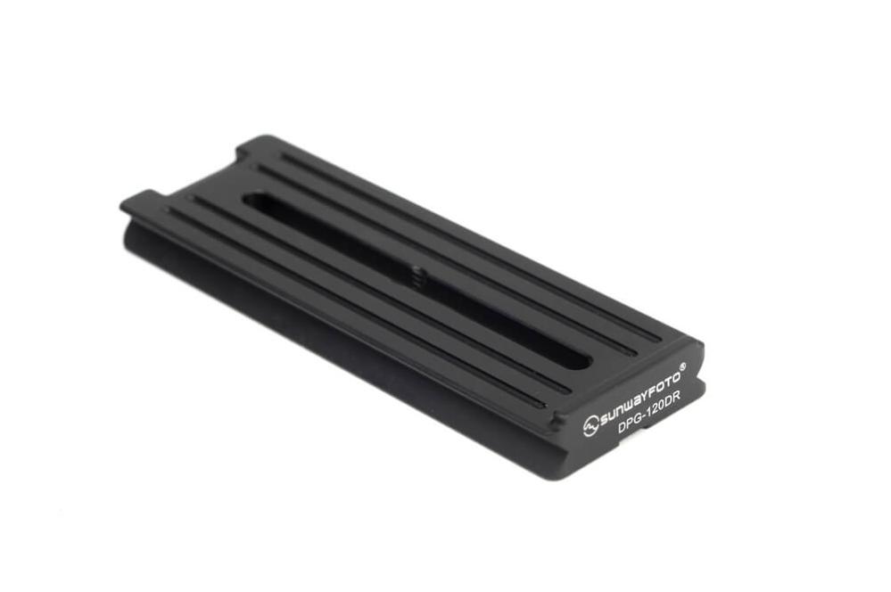 Sunwayfoto Sunwayfoto dpg-120dr raskkoblingsplate 120mm Arca Swiss med kantstöd