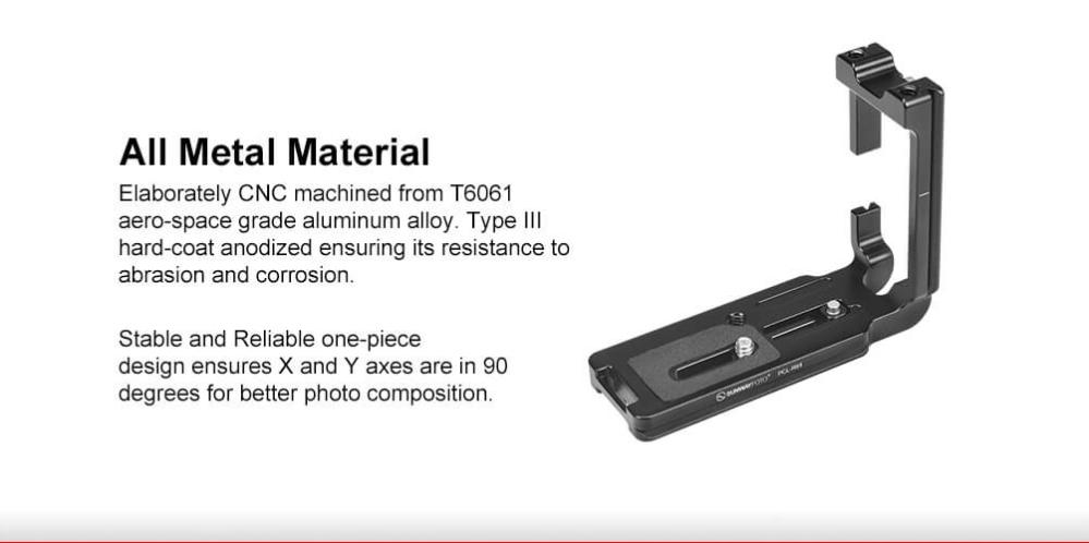 Sunwayfoto Sunwayfoto l-bracket for Canon EOS R6 mark II