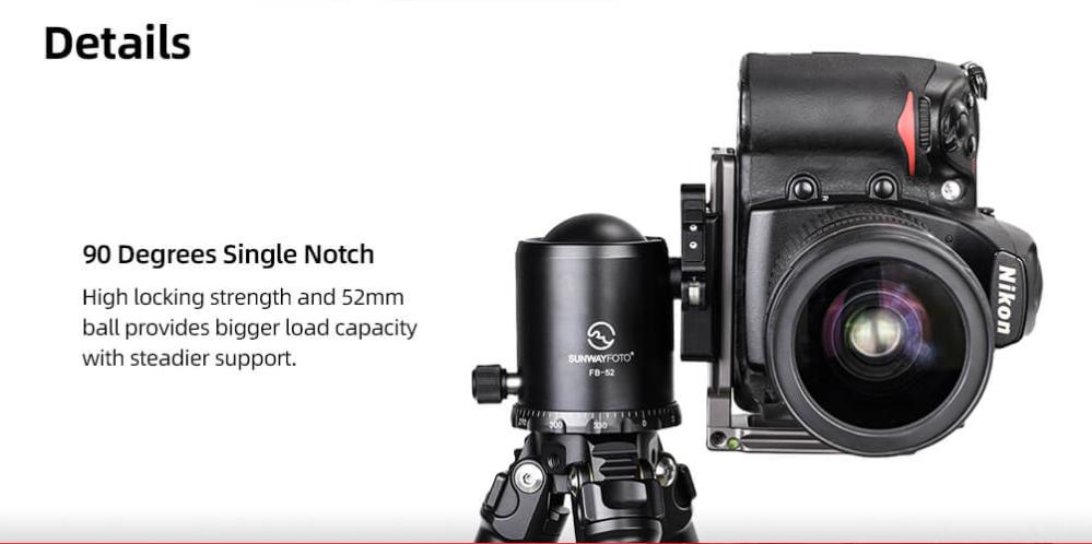 Sunwayfoto Sunwayfoto FB-52LR kulehode & DDC-60LR feste