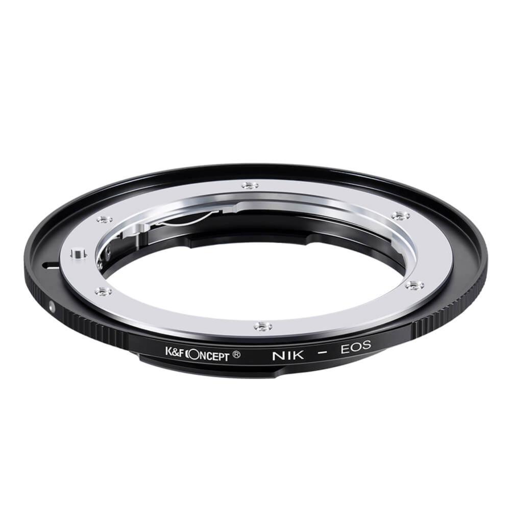 K&F Concept K&F Concept Objektivadapter till Nikon F objektiv för Canon EOS kamerahus