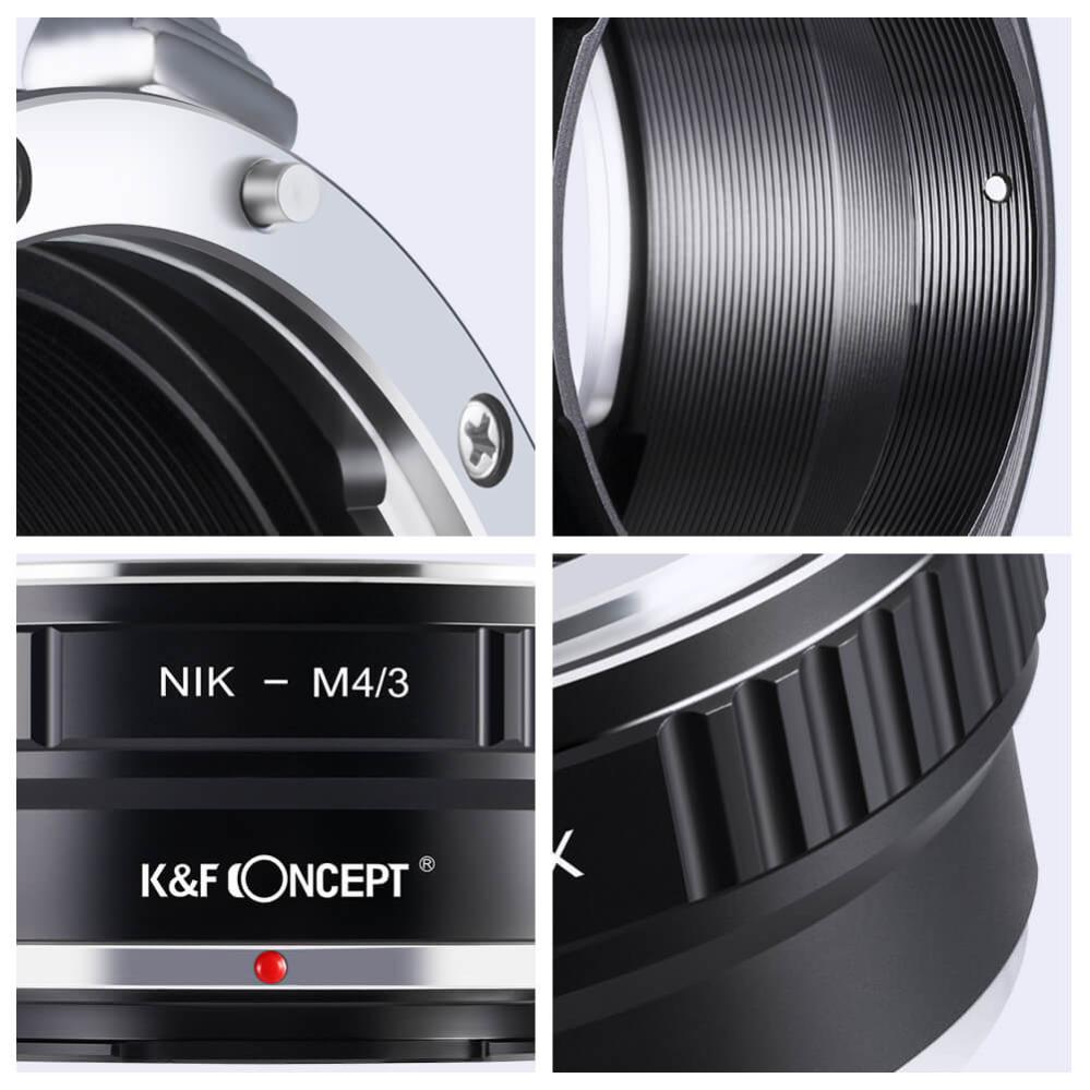 K&F Concept K&F Concept Objektivadapter till Nikon F objektiv for Micro 4/3 kamerahus