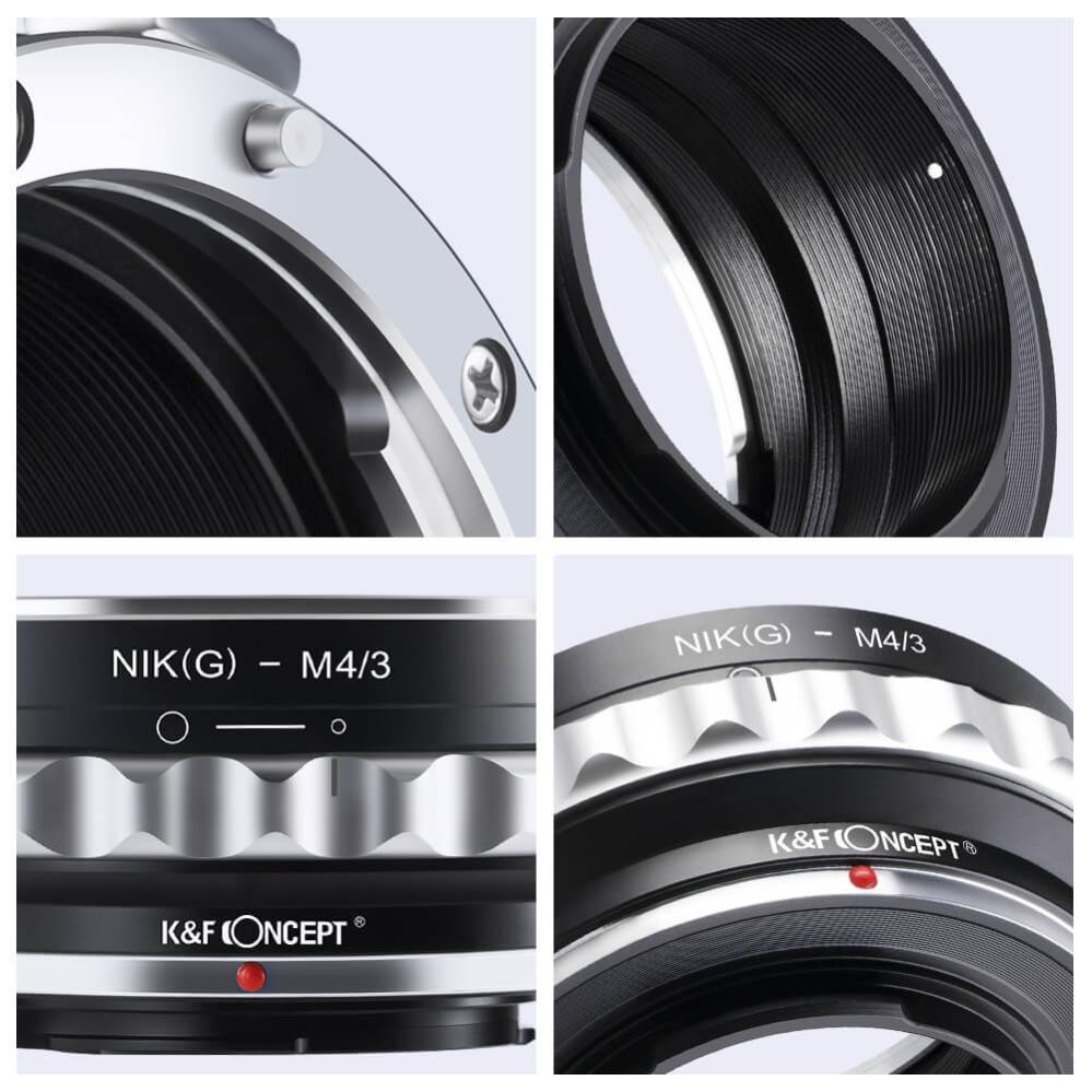 K&F Concept K&F Concept Objektivadapter till Nikon G/F objektiv for Micro 4/3 kamerahus