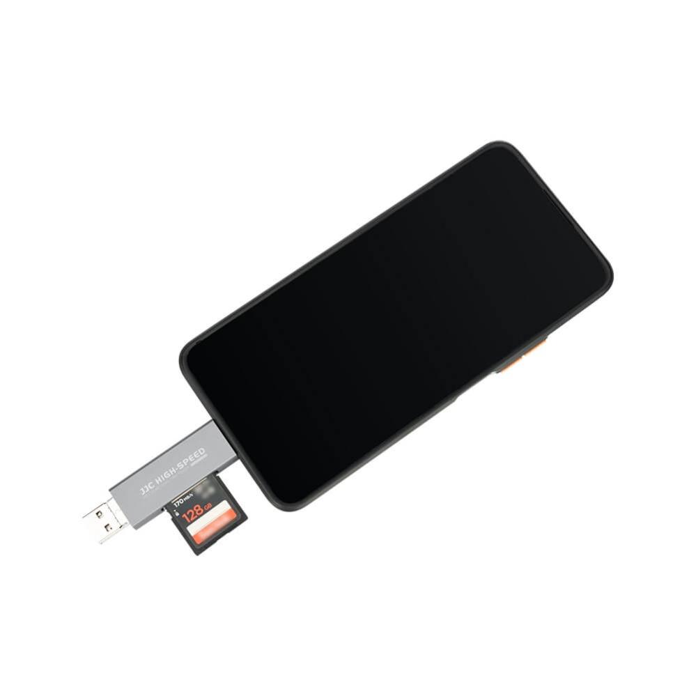 JJC JJC CR-ULC1 Tri-Port Kortleser for iOS og Android