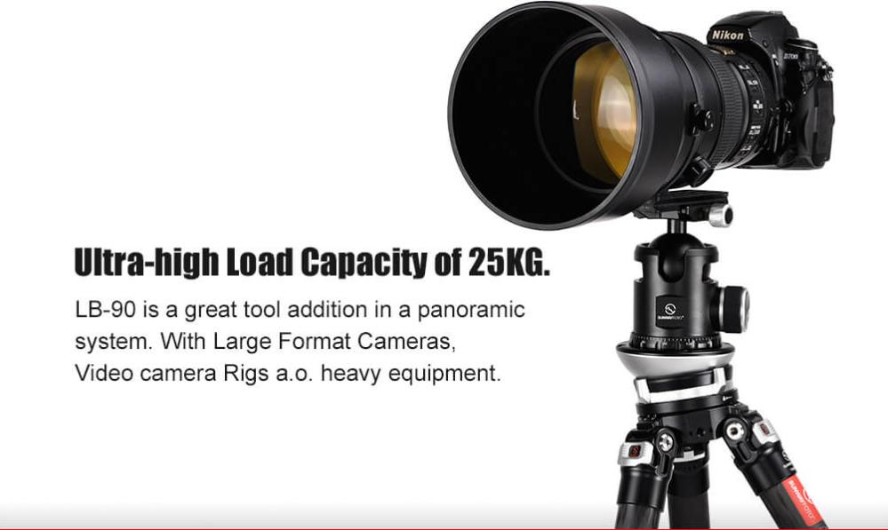 Sunwayfoto Sunwayfoto LB-90 nivelleringshode 15 grader 25kg
