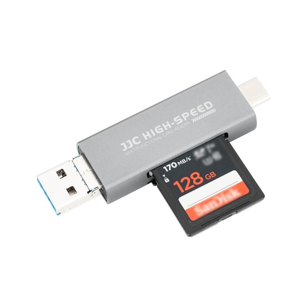 JJC JJC CR-ULC1 Tri-Port Kortleser for iOS og Android
