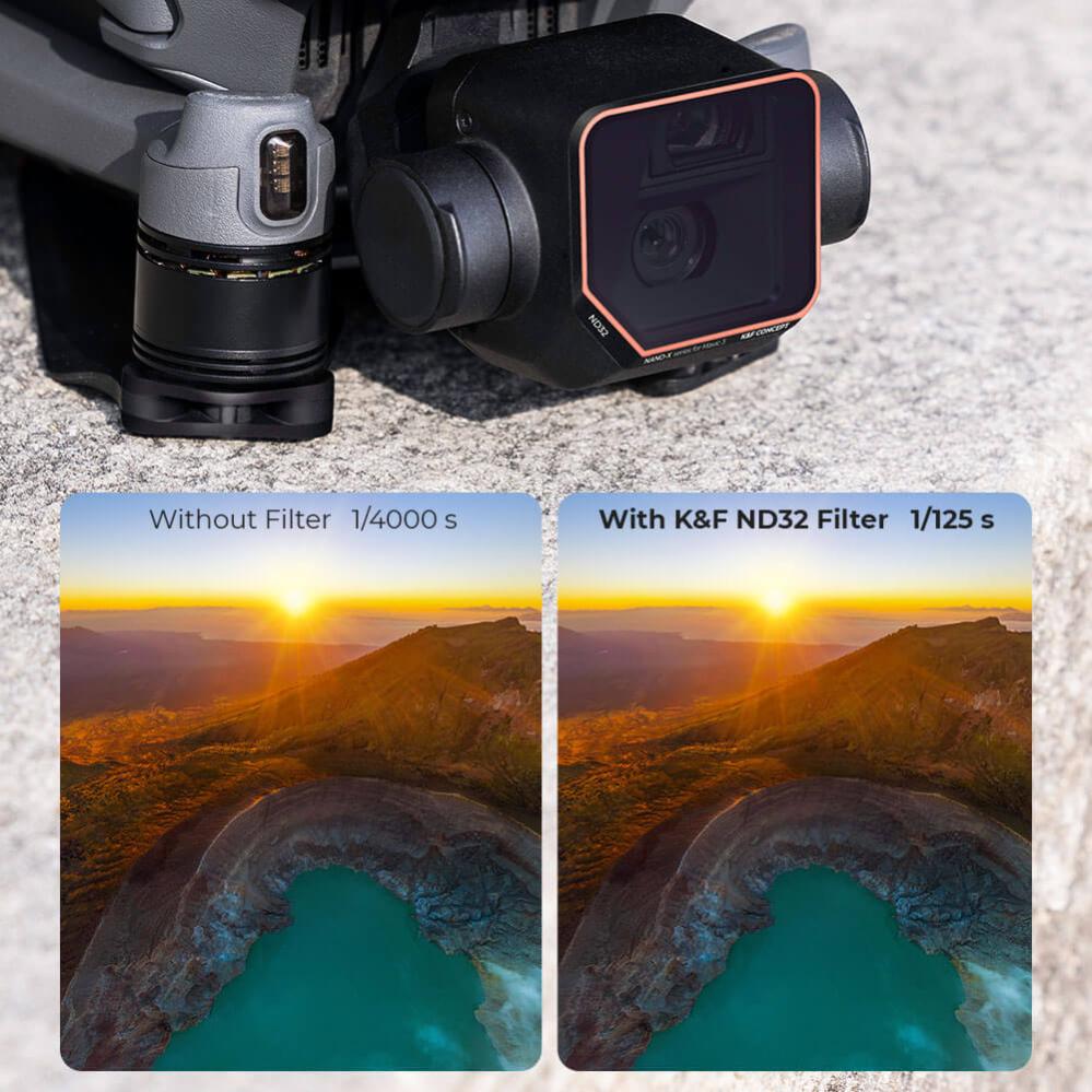 K&F Concept K&F Concept Filterpakke 4 stk ND4+ND8+ND16+ND32 for DJI Mavic 3/Mavic 3 Cine