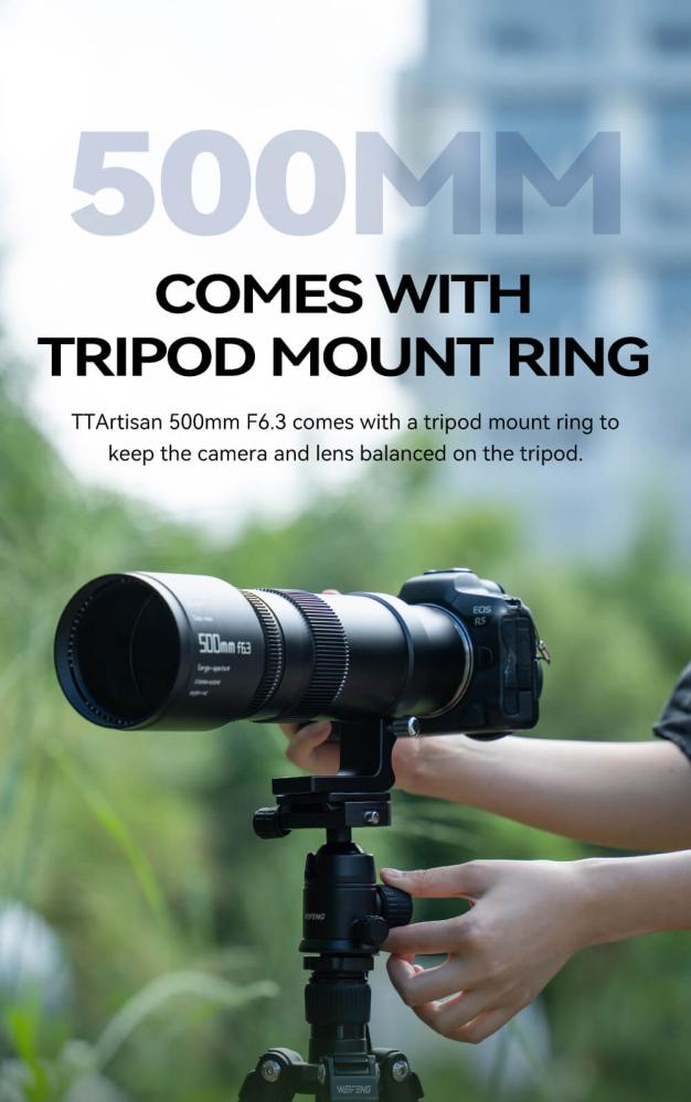 TTArtisan TTArtisan 500mm f/6.3 Fullformat objektiv for Canon EOS DSLR