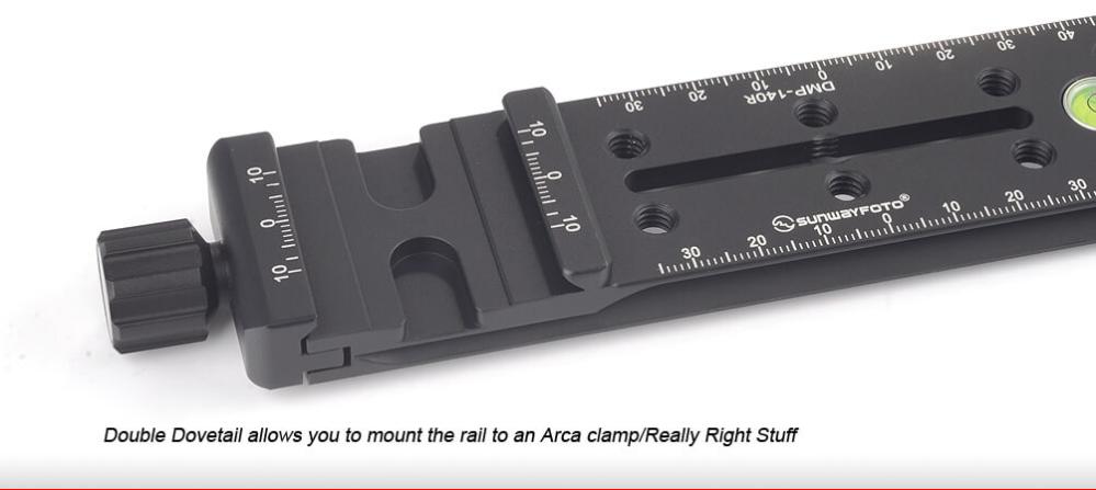 Sunwayfoto Sunwayfoto 140mm Nodalskinne med dovetail-spor