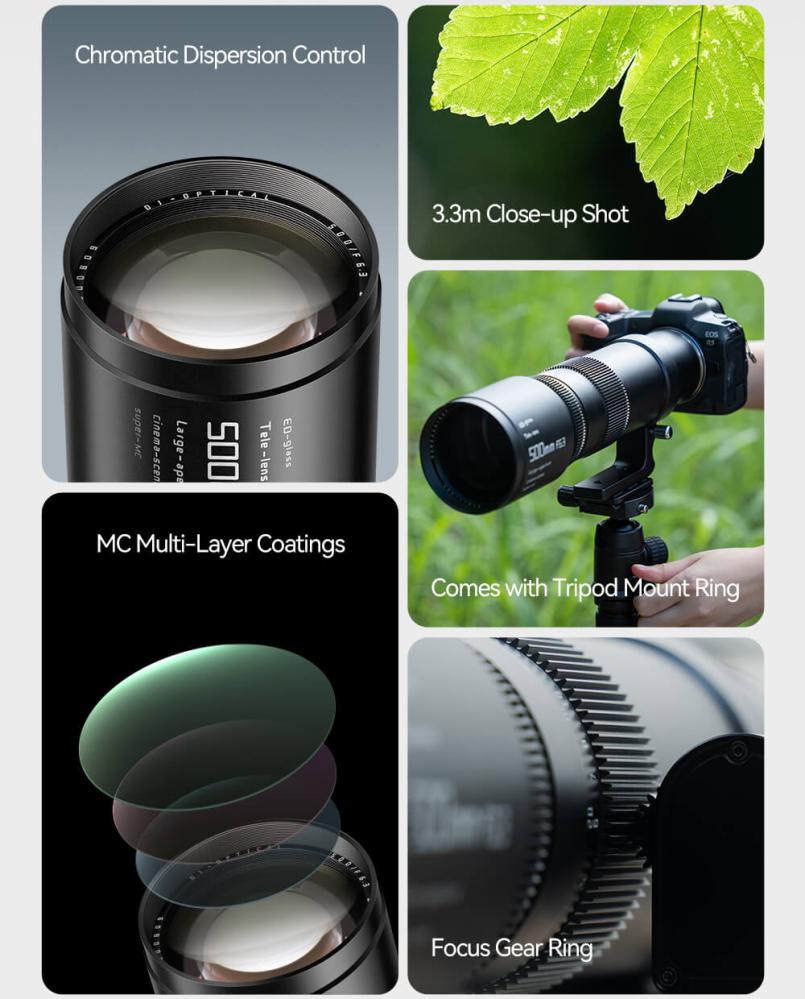 TTArtisan TTArtisan 500mm f/6.3 Fullformat objektiv for Canon EOS DSLR