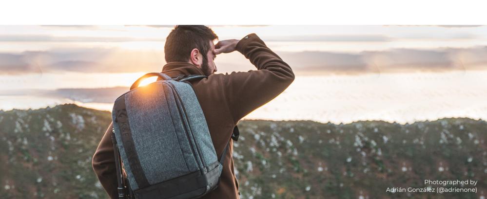 K&F Concept K&f concept kameraryggsekk med stort fack för kameran 17liter