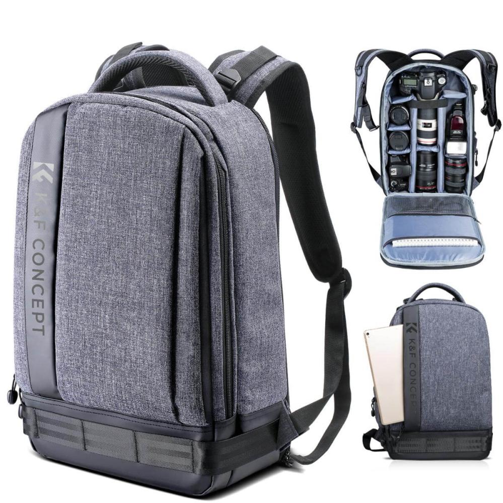 K&F Concept K&f concept kameraryggsekk med stort fack för kameran 17liter