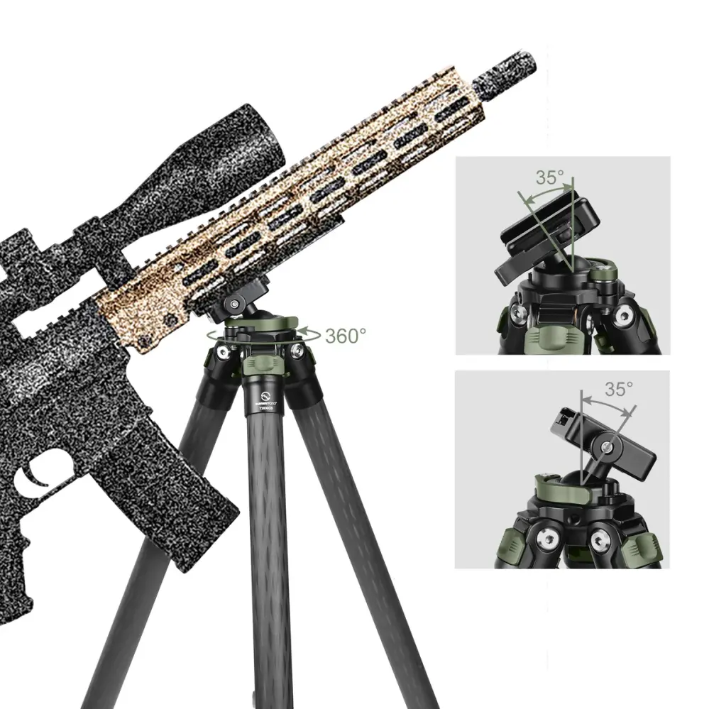 Sunwayfoto Sunwayfoto T2830CS karbonfiberstativ 144cm for tung utstyr foto/jakt 20 kg