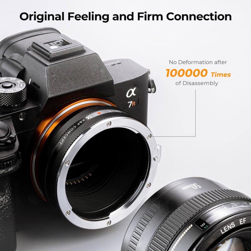 K&F Concept K&F Concept Objektivadapter IV Pro till Canon EF-objektiv for Sony E