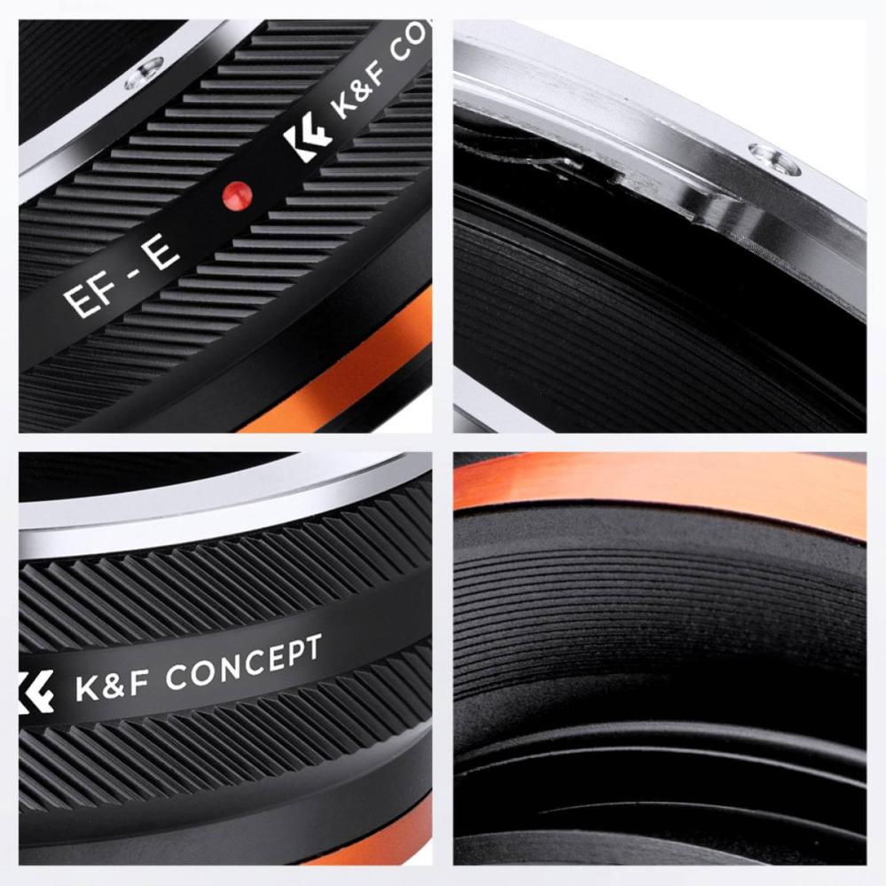 K&F Concept K&F Concept Objektivadapter IV Pro till Canon EF-objektiv for Sony E