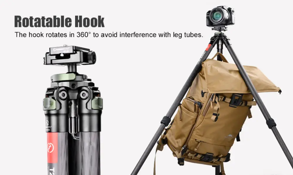 Sunwayfoto Sunwayfoto T2830CS karbonfiberstativ 144cm for tung utstyr foto/jakt 20 kg