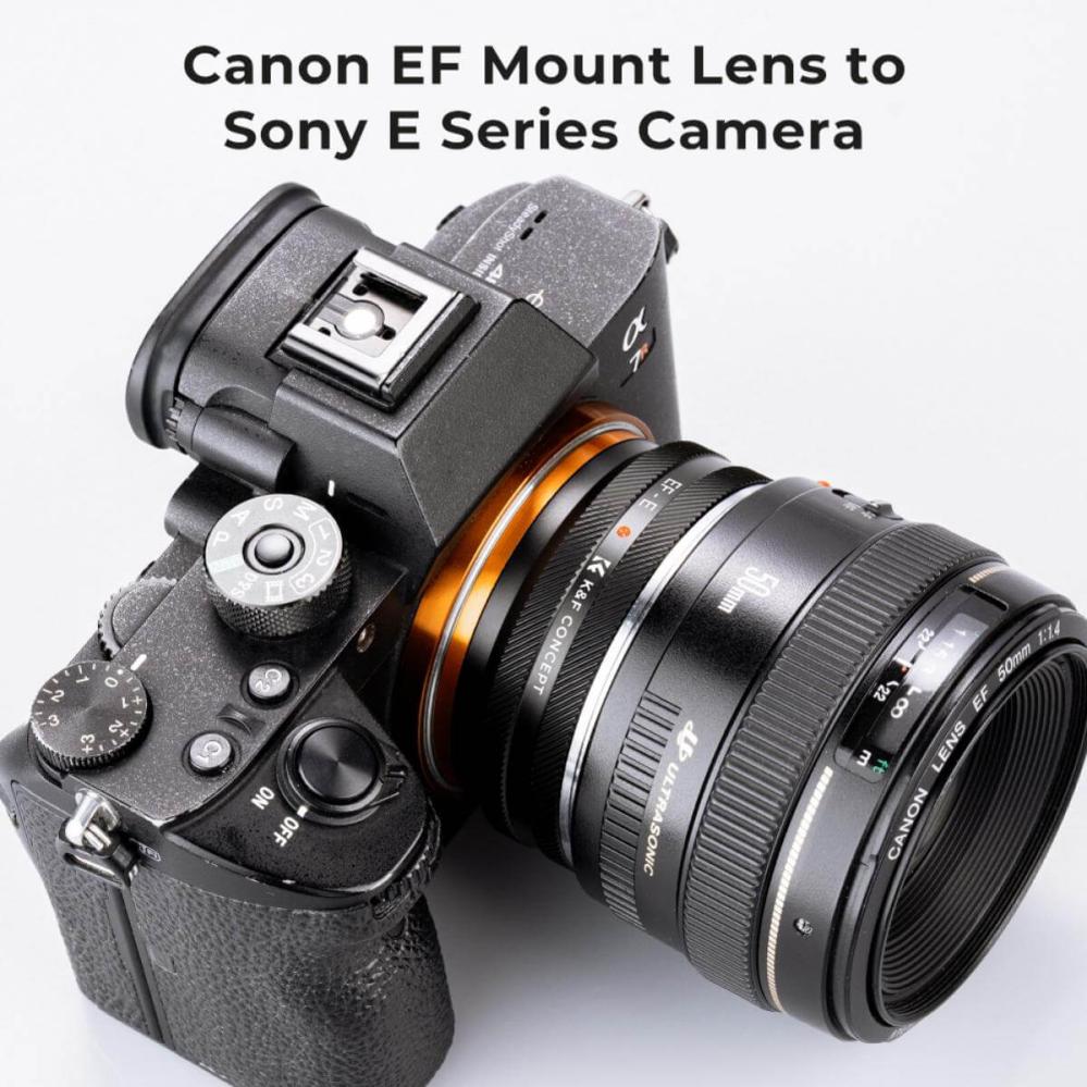 K&F Concept K&F Concept Objektivadapter IV Pro till Canon EF-objektiv for Sony E