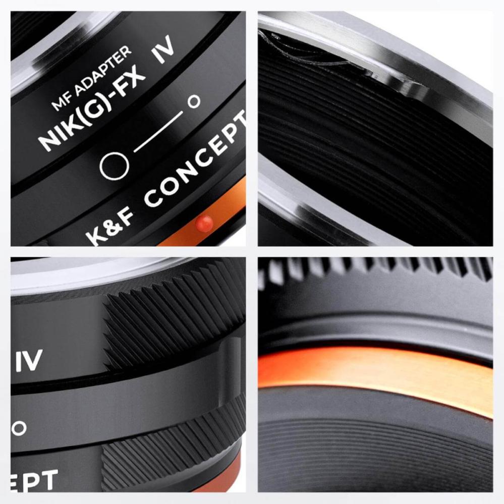 K&F Concept K&F Concept Objektivadapter IV Pro for Nikon F/D/G-objektiv for Fujifilm X