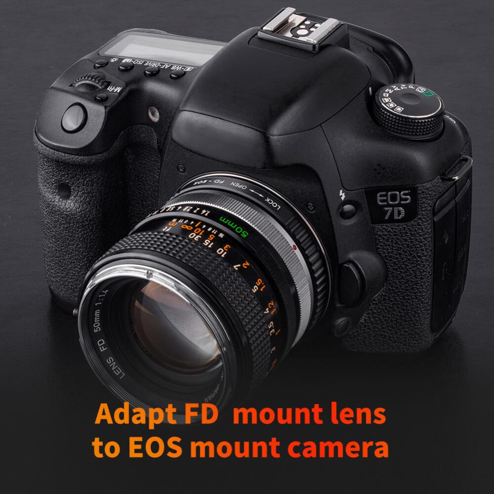 K&F Concept K&F Concept Objektivadapter till Canon FD objektiv för Canon EOS kamerahus
