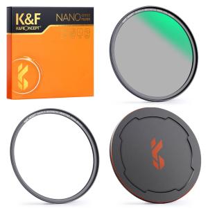 K&F Concept K&F Concept Magnetisk Polarisasjonsfilter med adapterring & magnetlokk