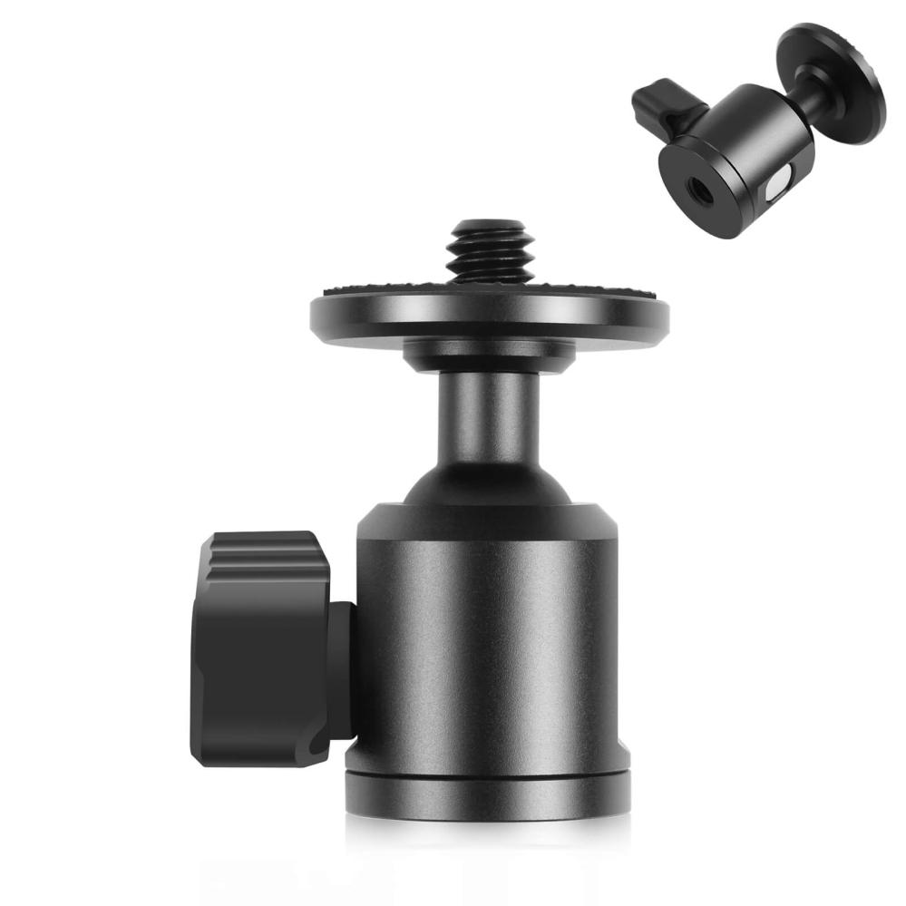 Puluz Puluz kulehode mini 1/4-tum hanngjeng med knopplås