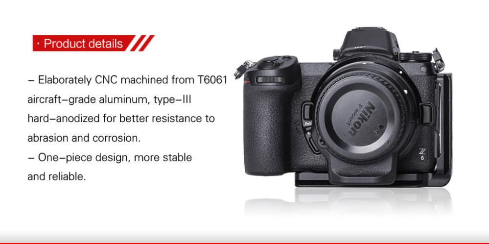 Sunwayfoto Sunwayfoto l-bracket for Nikon Z6/Z7