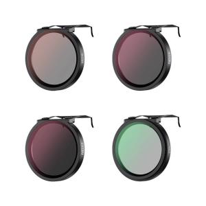 JJC JJC F-DNK4 Filtersett: ND8, ND16, ND32 og CPL-filter for DJI Nero