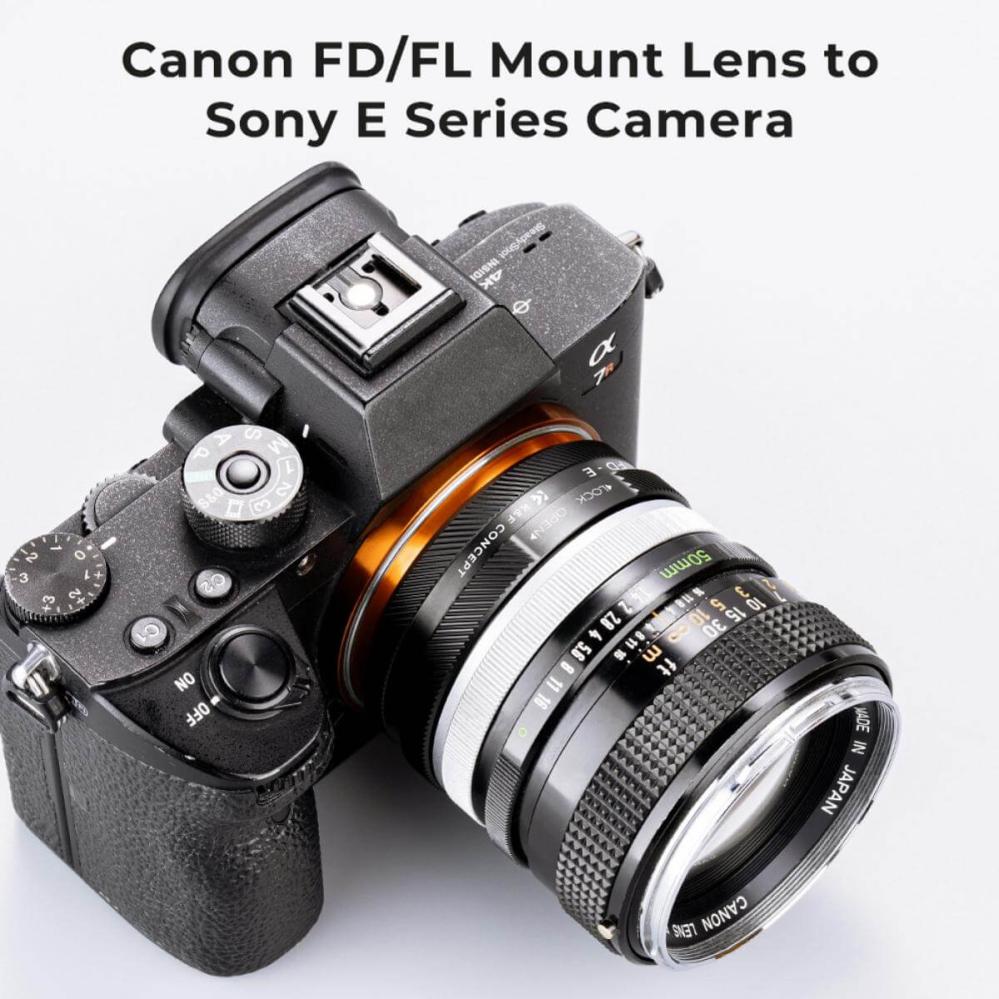 K&F Concept K&F Concept Objektivadapter IV Pro till Canon FD objektiv for Sony E