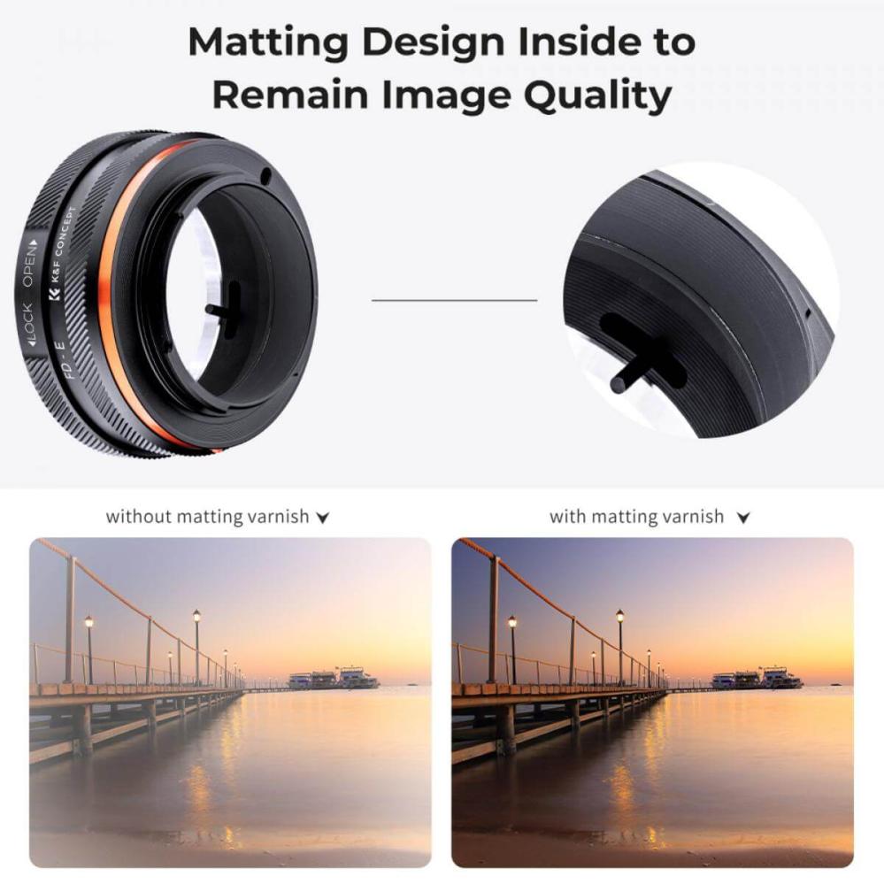 K&F Concept K&F Concept Objektivadapter IV Pro till Canon FD objektiv for Sony E