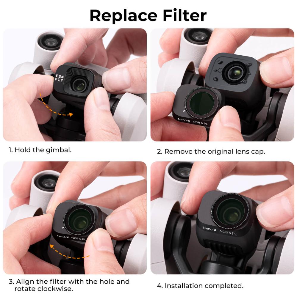 K&F Concept K&F Concept CPL-filter HD for DJI Mini 3 Pro og Mini 3