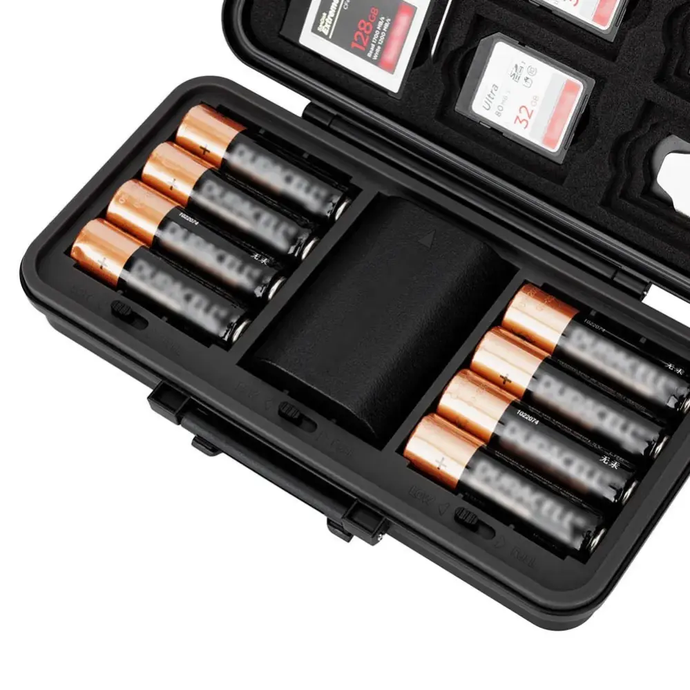 JJC JJC JBC-K3 Batteri- & Minnekortetui – Multifunktionellt och robust