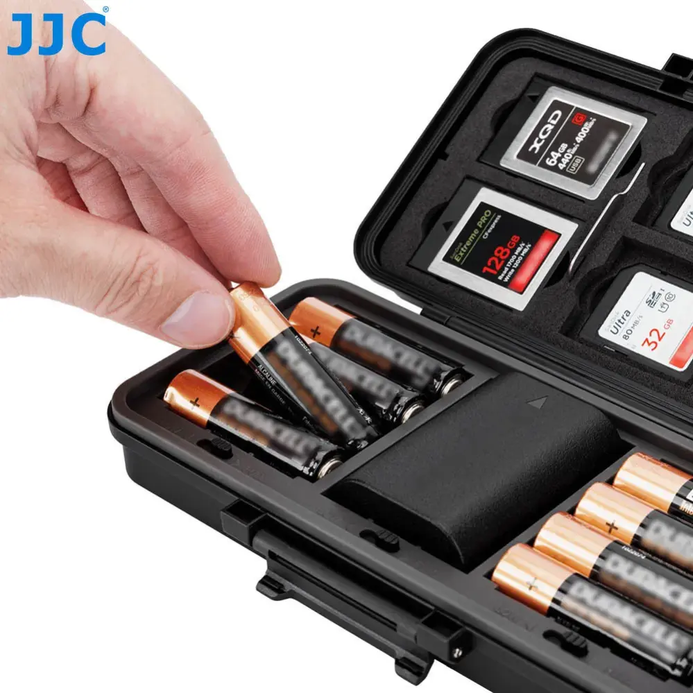JJC JJC JBC-K3 Batteri- & Minnekortetui – Multifunktionellt och robust