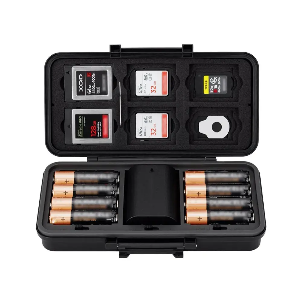 JJC JJC JBC-K3 Batteri- & Minnekortetui – Multifunktionellt och robust