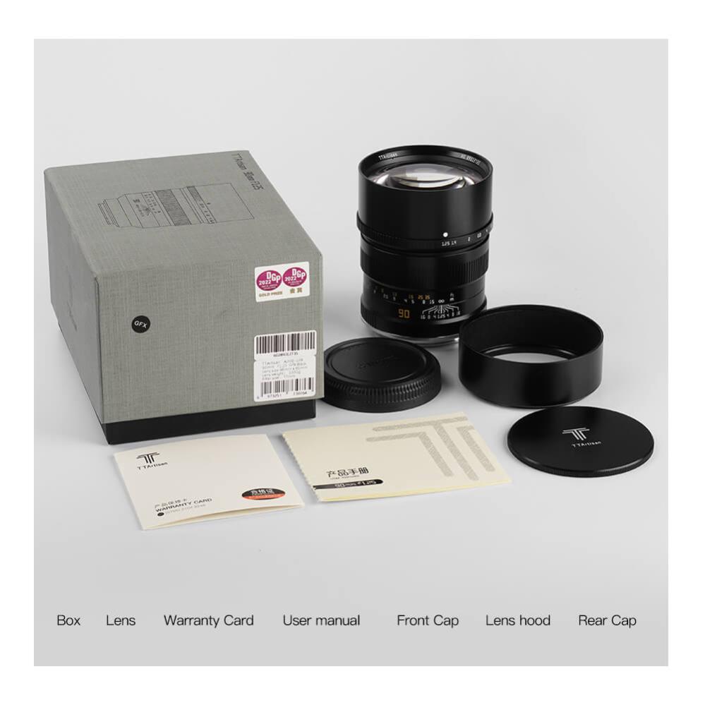 TTArtisan TTArtisan 90mm f/1.25 objektiv for Hasselblad X1D