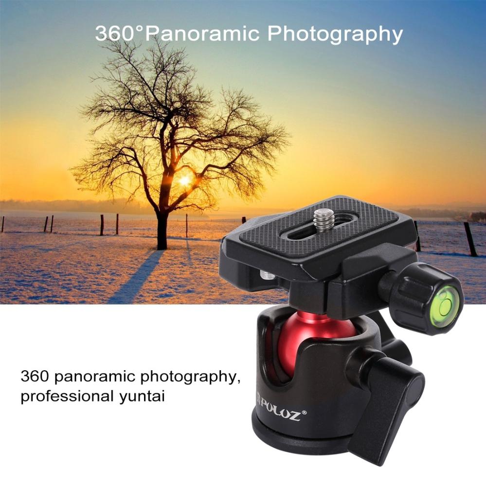 Puluz Puluz Roterbart kulehode 360 grader med hurtigplate for DSLR